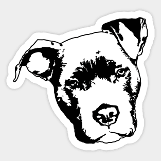 Staffordshire Bull Terrier Head Sticker